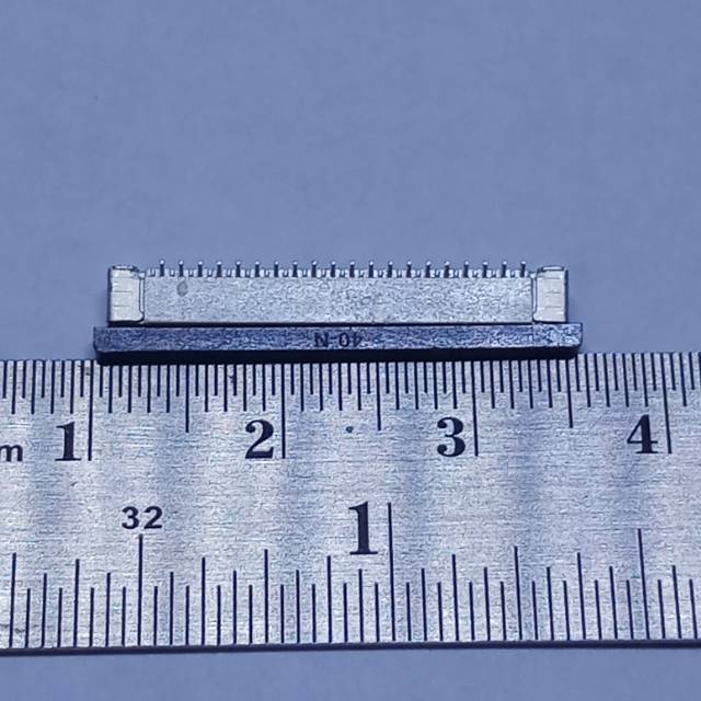 FPC FFC 0.5 มม.Pitch 40 Pin Drawer Type Ribbon Flat Connector Top Contact