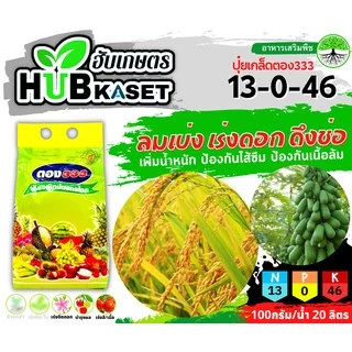 ตอง333 1กิโลกรัม (13-0-46) ลมเบ่ง เร่งดอก ดึงช่อ เพิ่มแป้ง เพิ่มขนาดและสีสัน