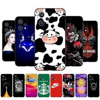 เคสโทรศัพท์มือถือ ซิลิโคนนิ่ม Tpu สีดํา ลายน่ารัก แฟชั่น สําหรับ realme 9 Pro PLUS 4G 5G