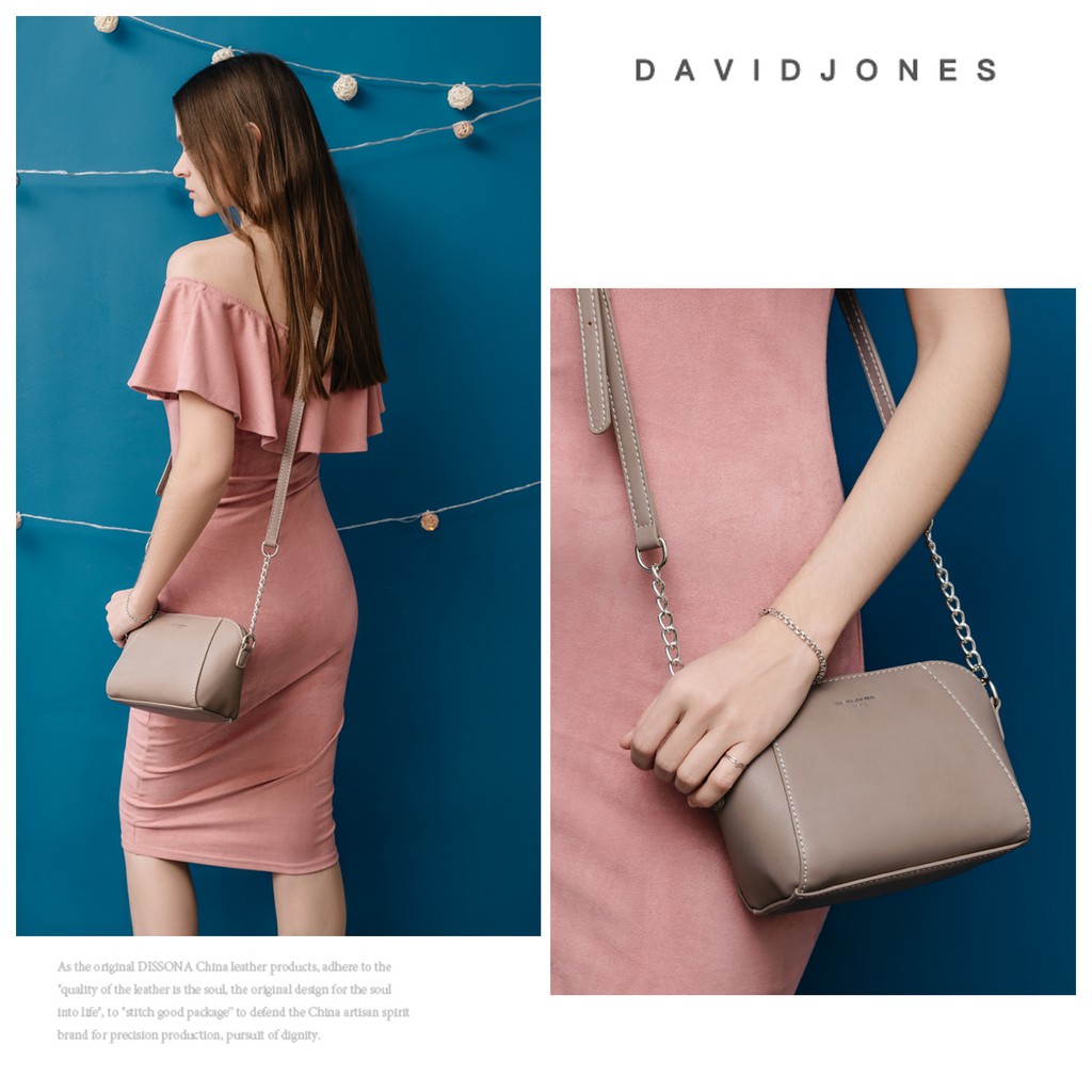 David Jones Paris กระเป๋าสะพายข้างเเฟชั่น สำหรับผู้หญิง #8