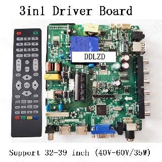 TP.V56.PB801 LED LCD TV 3in1 Driver Board Universal LCD Controller Board TV Motherboard Mainboard VGA/HDMI/AV/TV/USB Interface Compatible TP.V56.PB726 / SKR.801 / TP.VST59S.PB716 / PB726 / PB801 / PB813 Support 32-46inch