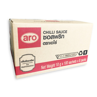  * พร้อมส่ง * เอโร่ ซอสพริก 10 กรัม x 800 ซอง aro Chilli Sauce 10 g x 800