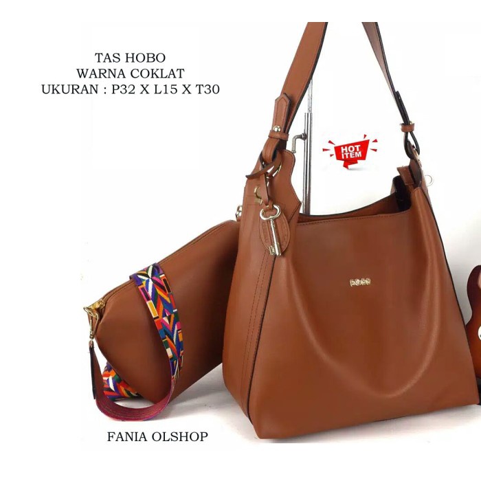 กระเป๋าสตรี กระเป๋าสตรี / กระเป๋าสะพายผู้หญิง / FOSS*L HOBO / F0020 - สีน้ําตาล, P32 x W15 x H30 IMP