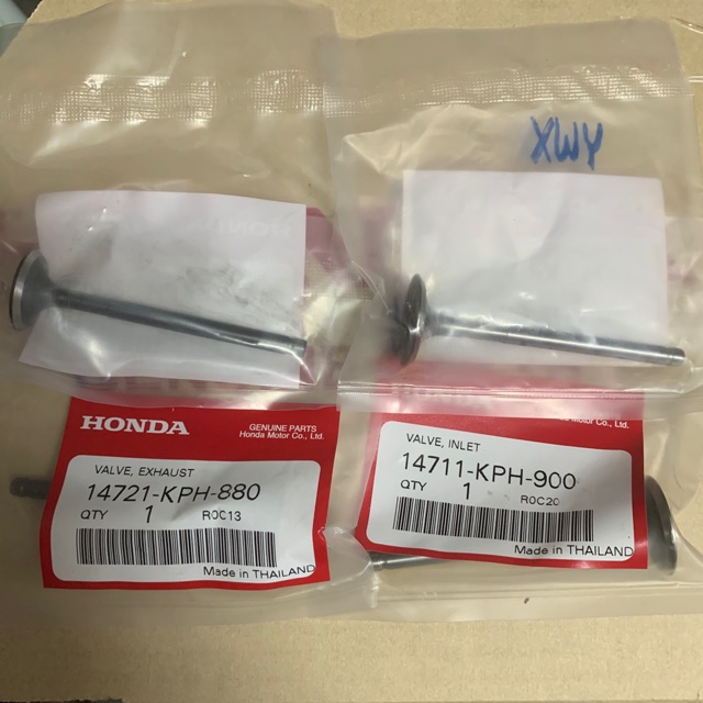 แท้ศูนย์ วาล์วไอดี วาล์วไอเสีย WAVE125I (เวฟ125) W125 แท้เบิกตรงจากศูนย์