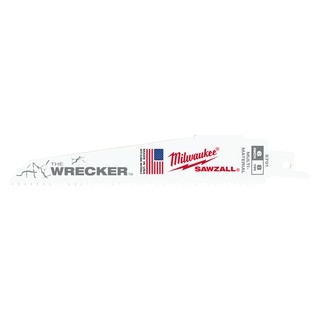 Milwaukee 48-00-5701 ใบมีดซอว์ซอลล์™ The Wrecker™ 150 มม. 7/11 ฟันต่อนิ้ว (5 ใบต่อแพ็ค) รุ่น 48-00-5701 ตัดอเนกประสงค์6"