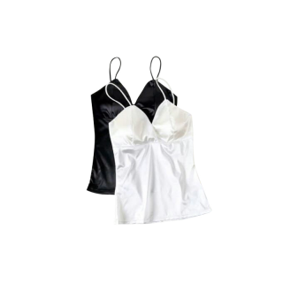 โปรโมชั่น : C6608เสื้อสายเดี่ยว แฟชั่น บรา ผ้าซาติน
