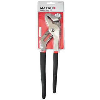 pliers PLASTIC GRIP PL MATALL GROOVE 12" Hand tools Hardware hand tools คีม คีมคอม้า MATALL 12 นิ้ว สีดำ-แดง เครื่องมือช