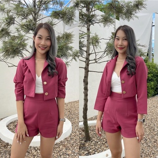 เสื้อเบลเซอร์ครอปสีพาสเทล