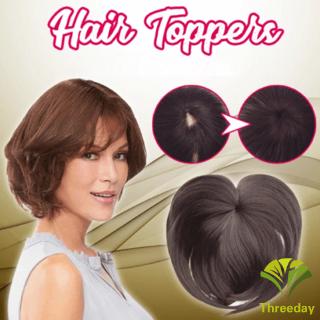 3D❤ Silky Clip-On Hair Topper Wig Heat Resistant Fiber Hair Extension for Women