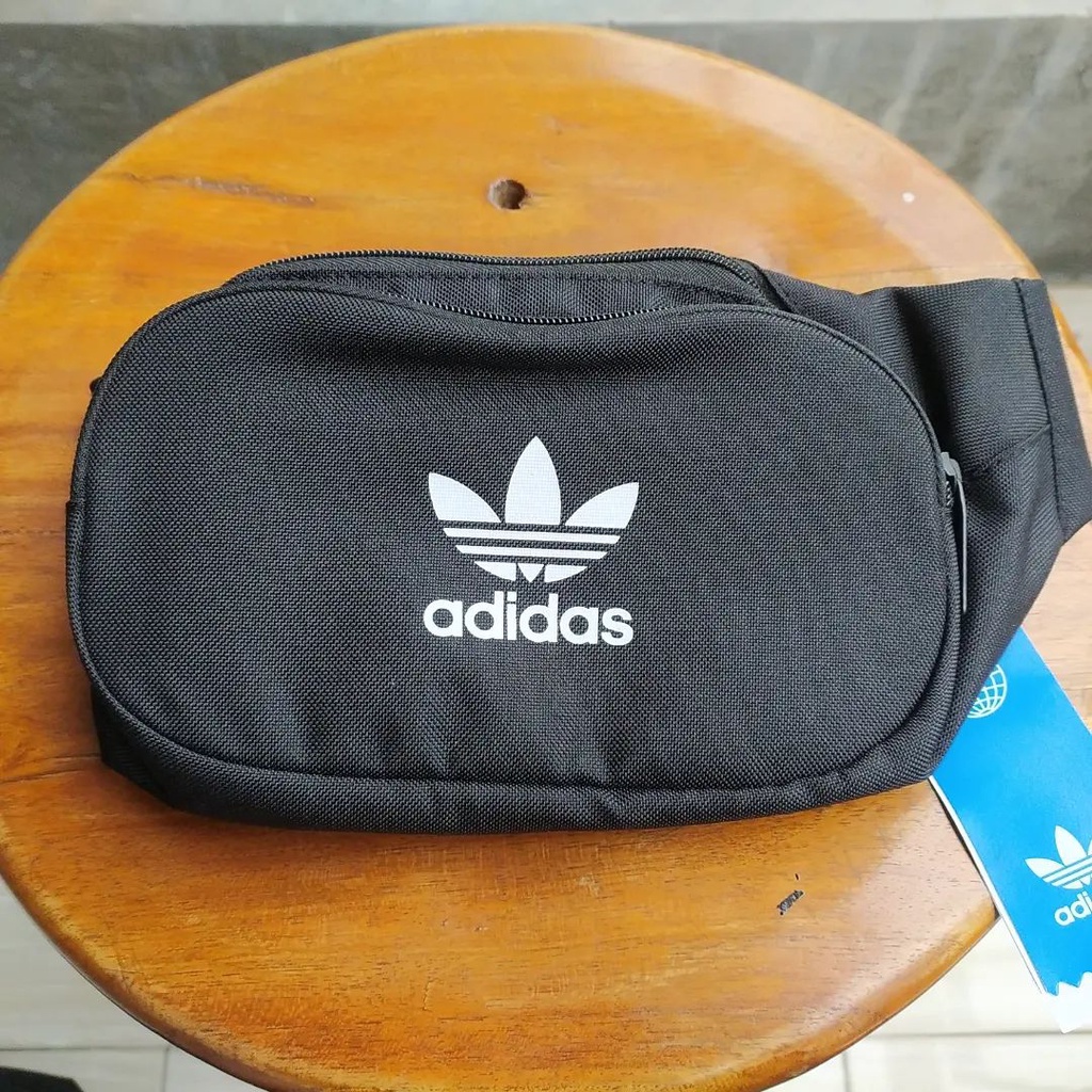 Adidas Essential Crossbody Trefoil Black DV2400 กระเป๋าคาดเอวของแท้อย่างเป็นทางการ