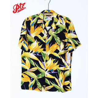 เสื้อฮาวาย PARADISE FOUND WATERCOLOR BOP BLACK