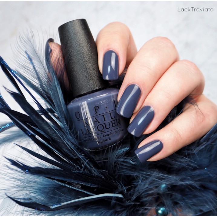 พร้อมส่ง OPI Infinite Shine - Less is Norse ยาทาเล็บเนื้อครีม สีน้ำเงินเข้มนัวๆ สวยมาก มือขาวเท้าขาวน้าาา  แท้ 💯%