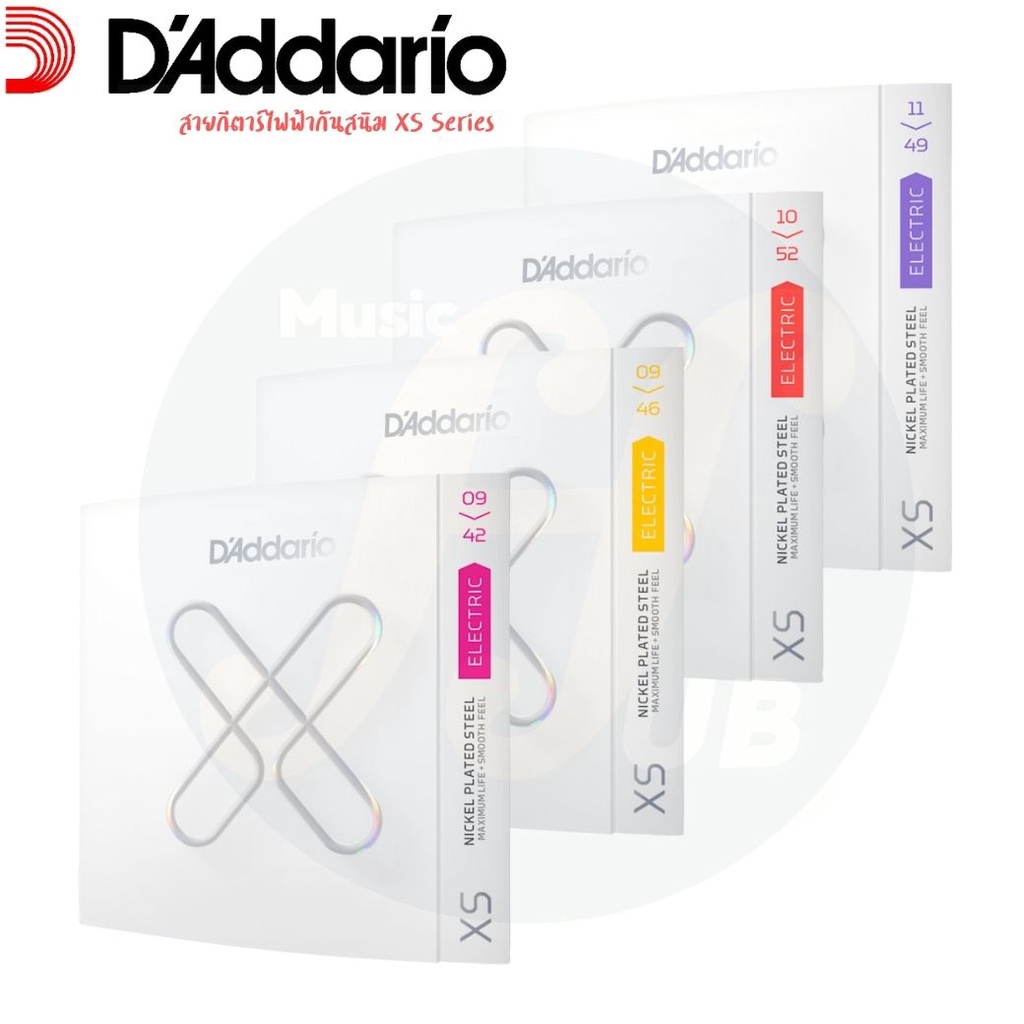 สายกีตาร์ไฟฟ้าเคลือบกันสนิม D'addario XS serie