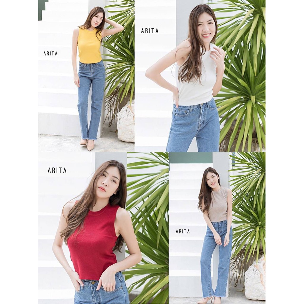 🔥My top​ เสื้อไหมพรมคอกลมแขนกุด​  M156 CARDIGAN_NISTA (MT21G)