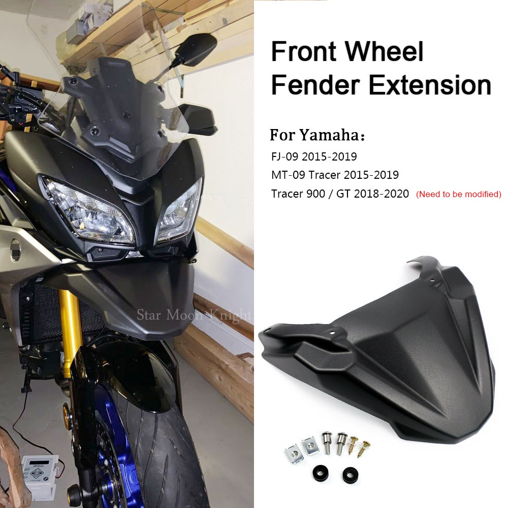 Fit For Yamaha MT-09 MT09 Tracer FJ-09 Tracer 900 GT 2015 - 2020 Front Wheel Fender Beak Nose Cone Extension Cover Exten