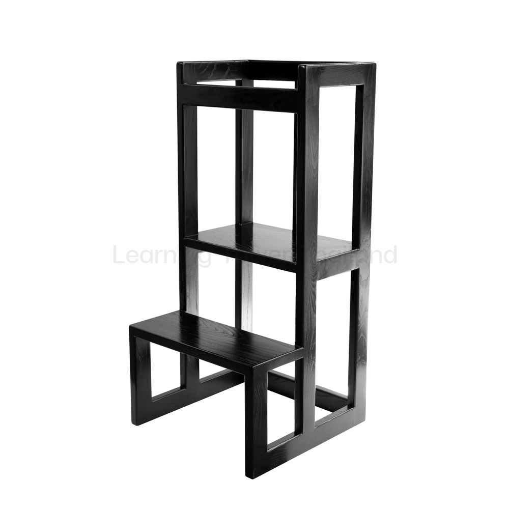 ส่งฟรี!! Learning Tower ( Black ) หอคอยกิจกรรม บันไดสำหรับเด็ก Kitchen