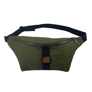 Cotton Canvas Fanny Pack, Belt Bag, Waist Bag กระเป๋าคาดเอว กระเป๋าเข็มขัดผ้าฝ้าย