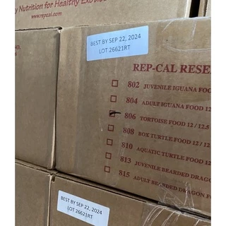 Rep-cal อาหารเต่าบก เรปแคล 340g/907g/1.2kg หมดอายุ 10/2027