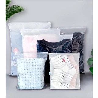 ราคา 1 ใบ ถุงซิปล็อคเก็บเสื้อผ้า กันน้ำ สําหรับเดินทาง เก็บของ แบบขุ่น ซิปรูด