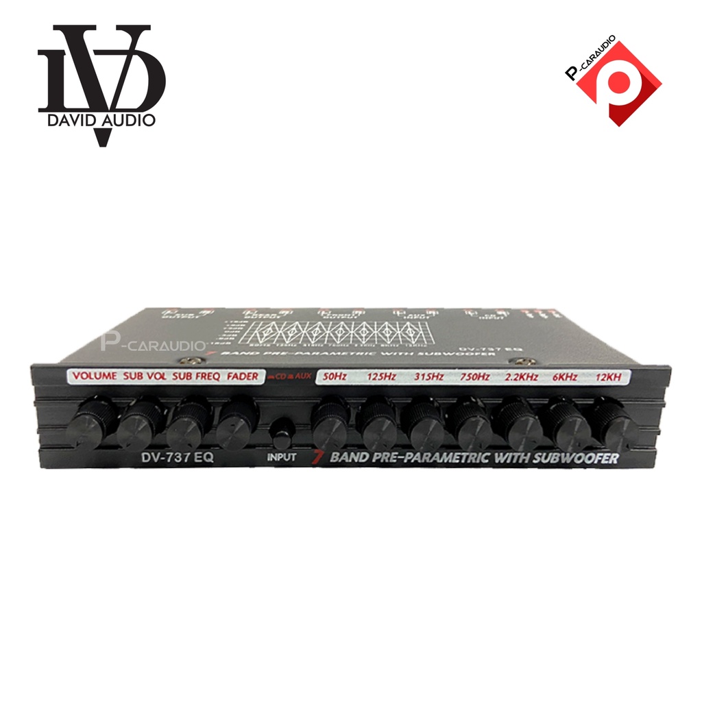 ปรีแอมป์รถยนต์ 7แบนด์ DV-737EQ ขายดี ปรีแอมป์ PREAMP 7BAND เสียงดี คุณภาพดี ราคาถูก เครื่องเสียงติดร