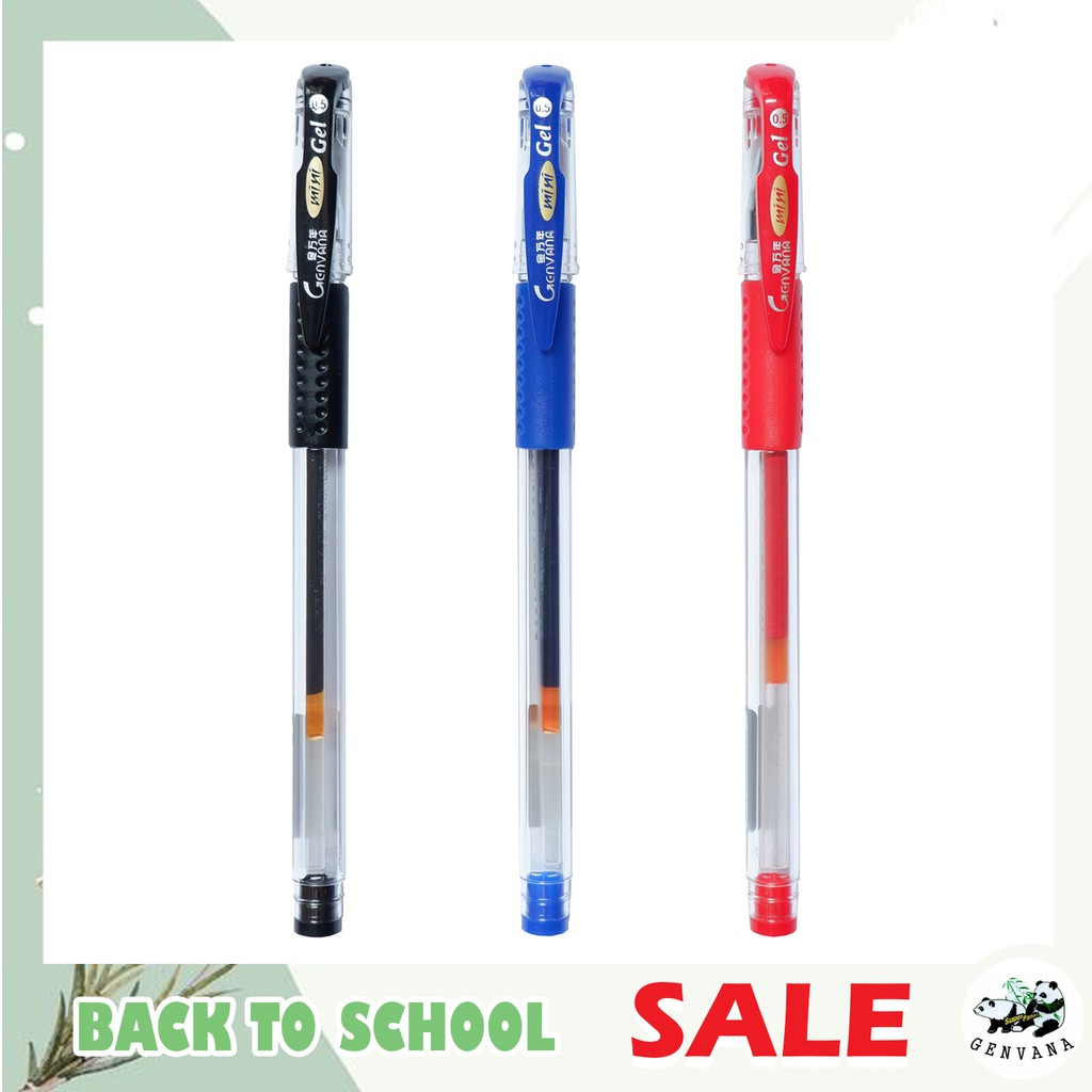 ปากกาเจล 0.5 3สี GENVANA (MINI) ปากกา 1 ชิ้น เขียนลื่น