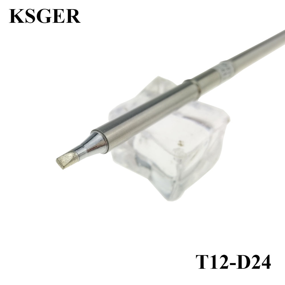 KSGER T12-D08 D12 D16 D24 D52 D32 DL32 DL52 อิเล็กทรอนิกส์บัดกรีเหล็ก T12 เคล็ดลับ 24V 70W สําหรับ F