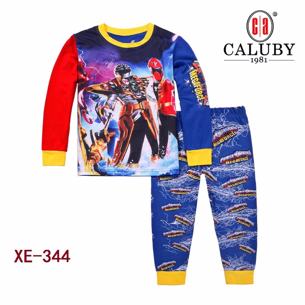 ชุดนอน  Caluby ลาย  Power Rangers มีไซส์ 2Y 3Y 4Y 5Y 6Y 7Y