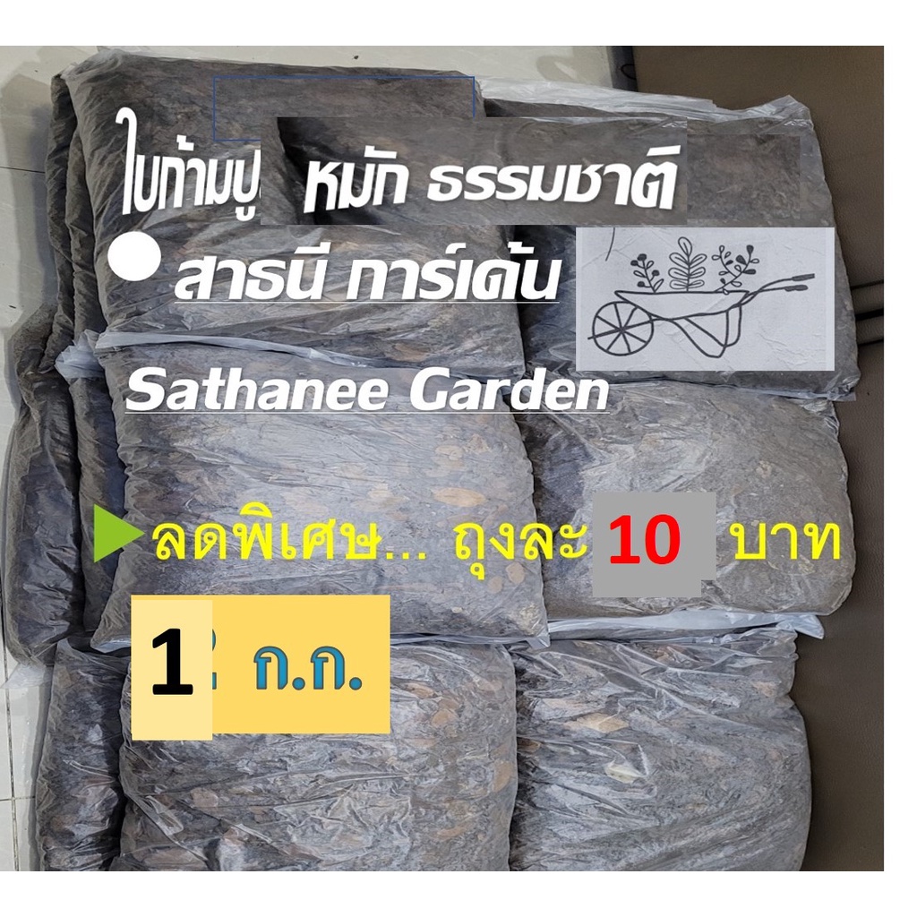 ใบก้ามปูหมักคุณภาพ 1ก.ก.ให้ไนโตรเจนสูง ใบดำ รักษามาตรฐานทุกถุง หมักแบบธรรมชาติเกิน3เดือนขึ้นไป