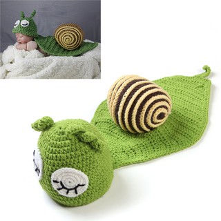 INN❤ Baby Snail Photography Prop Newborn Girls Boys Birthday Party Knit Costume