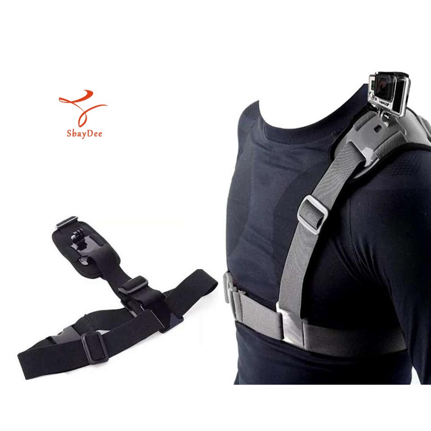 Shoulder Chest Strap Mount Harness Belt  สายรัดไหล่สายรัดสำหรับ GoPro Hero 13/12/11/10/9/8/7/6/5/4/3 SJCam YI