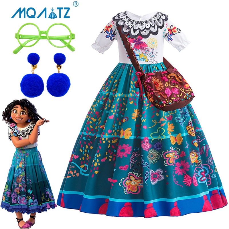 Mqatz ชุดเดรสเจ้าหญิง แขนสั้น ลายดอกไม้ สําหรับเด็กผู้หญิง 2-10 ปี MFMW005
