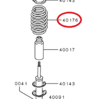 คอยส์สปริง แอทราจ Mitsubishi Attrage แท้ เบิกศูนย์