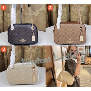 Coach C8149 กระเป๋าสะพายโซ่ Cammie ผู้หญิงช้อปปิ้งกระเป๋ากล้อง 8149