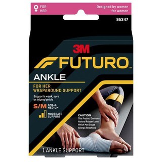 Futuro Ankle For Her Support พยุงข้อเท้าผู้หญิง ฟูทูโร่ สีเทาปรับกระชับได้ 3M