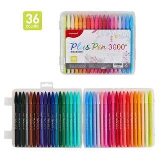 ปากกาสี​ Monami​ ​Plus​ Pen​ 3000 Non Permanent fine liner​ (36​Color​ แบบกล่อง)​