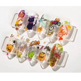 [กล่อง10ลายx ยาว 50 เซน] ฟอยลอกลาย แบบใหม่ ลายน่ารักสไตล์ญี่ปุ่น ใช้ลอกลายติดเล็บ ลายสวยๆ‼️