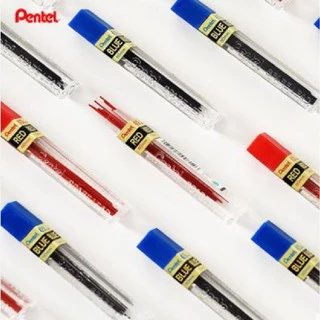 ไส้ดินสอ Pentel ไส้ดินสอกด 0.5mm สีแดง / สีน้ำเงิน (บรรจุ 12 ไส้) แกนดินสอ เพนเทล Lead Refil