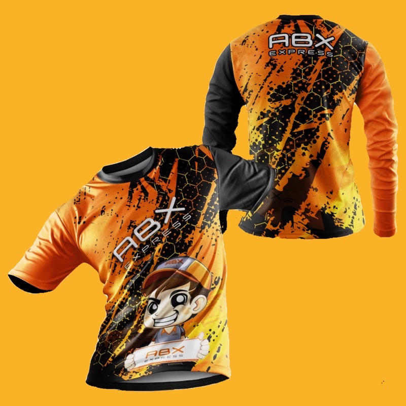 [d02] เสื้อยืดระเหิด abx express ออกแบบ kartun abx.baju abx express