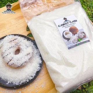 (มี อย.)เกล็ดมะพร้าวอบแห้ง มะพร้าวอบแห้ง แป้งมะพร้าว 1 กิโลกรัม (Coconut Flakes, Desiccated Coconut)
