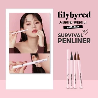 Lilybyred am9 to pm9 Survival / Natural Penliner 0.6g เส้นคมชัด ติดทน กันน้ำ กันเหงื่อ ไม่แพนด้า