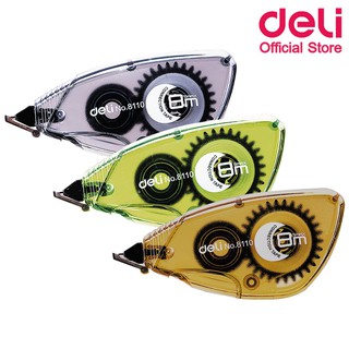 เทปลบคำผิด Deli 8110 Corrertion Tape คละสี