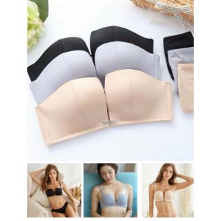 Seemsless bra เสื้อในเกาะอกผ้าไร้ขอบมีแถบกันลื่น