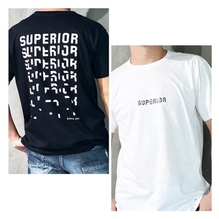 【ใหม่】เสื้อยืดแฟชั่น เสื้อยืด Unisex สกรีน SUPERIORงานหน้า-หลังใส่ได้ทั้งผู้หญิงและผู้ชาย