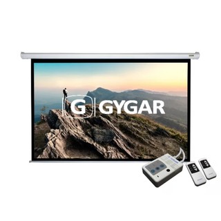 จอรับภาพ โปรเจคเตอร์ แบบควบคุมการขึ้นลงด้วยมอเตอร์ไฟฟ้า GYGAR Motorized Screen Gygar (120") 4:3