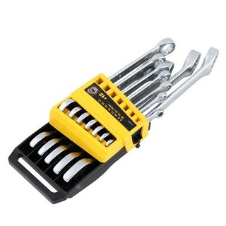 wrench COMBINATION WRENCH STANLEY 12EA Hand tools Hardware hand tools ประแจ ประแจแหวนข้างปากตาย STANLEY 12 ชิ้น/ชุด เครื