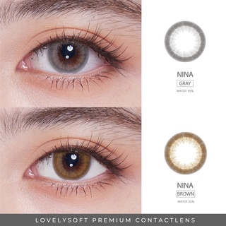 ❤️ Nina สี Gray / Brown : Lovely soft คอนแทคเลนส์ ขนาดมินิ