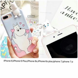 เคสยางนิ่ม มูมินเกาะหลัง💟น่ารักมาก มีรุ่นตามรูปจ้า