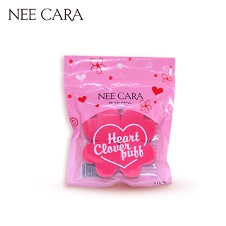 พัฟหัวใจ ฟองน้ำเกลี่ยรองพื้น NEE CARA HEART CLOVER PUFF #N206