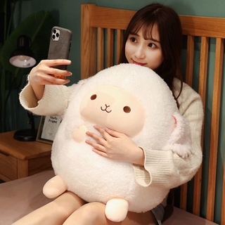 JFMM Sheep Doll Plush Toys Girl Sleeping Pillow on Bed Sheep Ball Doll Ragdoll Childrens Birthday Gifts【8Month28Day After】