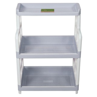 ชั้นวางอเนกประสงค์ 2 ชั้น+ชั้นลอย API ECO ฟ้า ชั้นวางของในครัว PLASTIC RACK API ECO 2-TIER BLUE